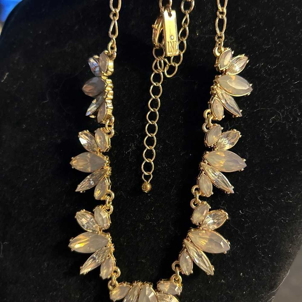 Vintage rhinestone statement necklace - image 6