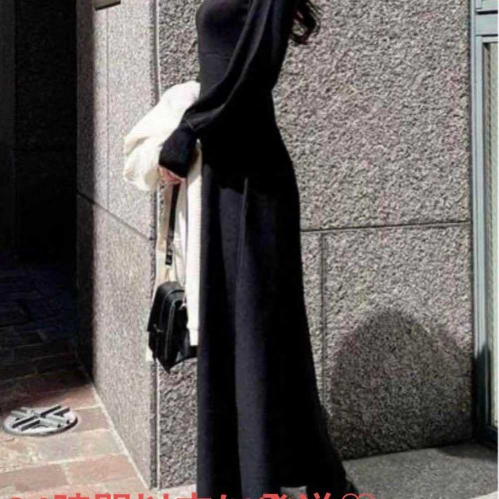 Rizexy Long Flared Knit Dress Black - image 1