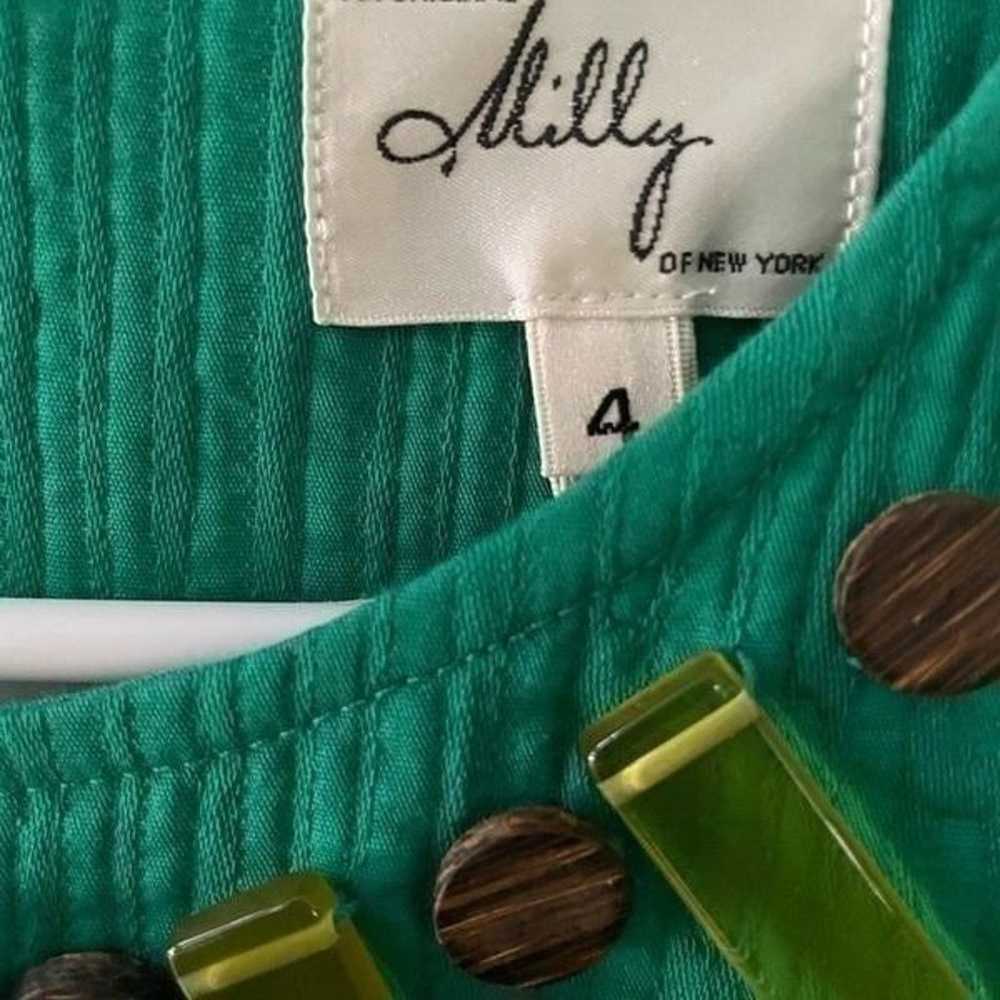 Vintage Milly of New York Green Beaded Sleeveless… - image 3