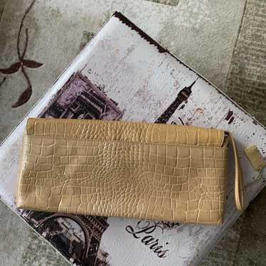 Other Stone Mountain large beige envelope clutch … - image 1