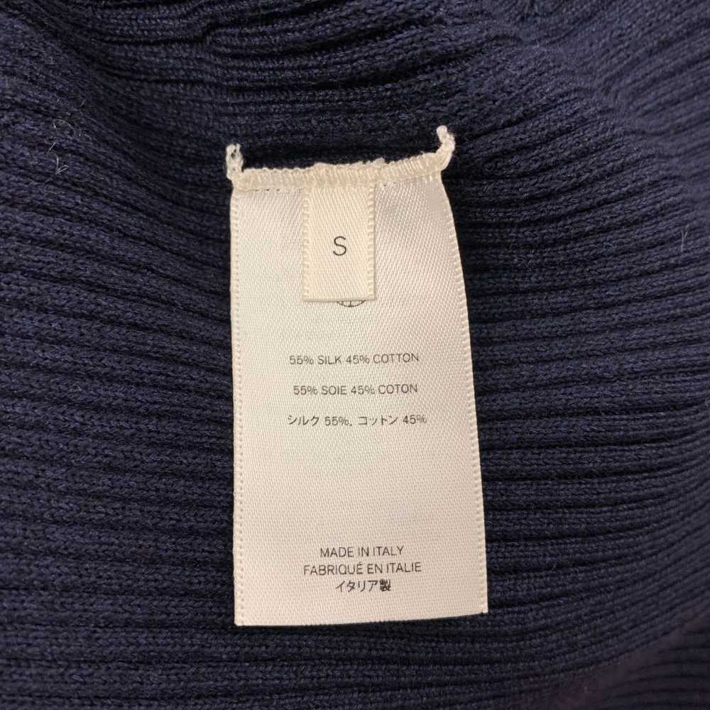 The Row THE ROW Size S Navy Silk Cotton Ribbed Sh… - image 4