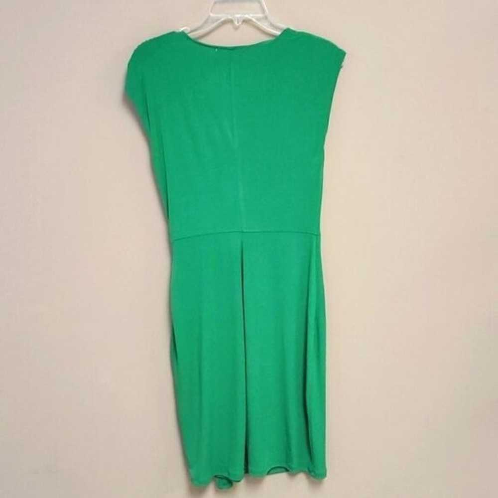 MICHAEL KORS Faux Wrap Green Dress - Size Medium - image 2