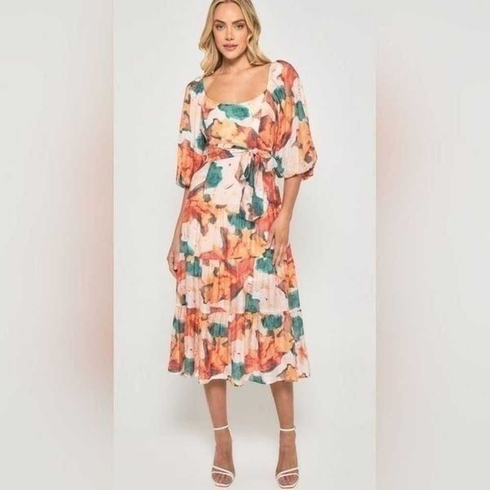 Style State Floral Scoop Neckline Midi Dress with… - image 5