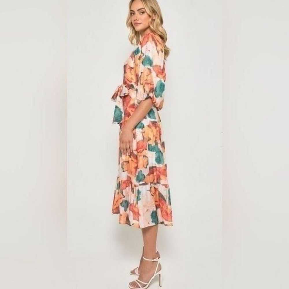 Style State Floral Scoop Neckline Midi Dress with… - image 6