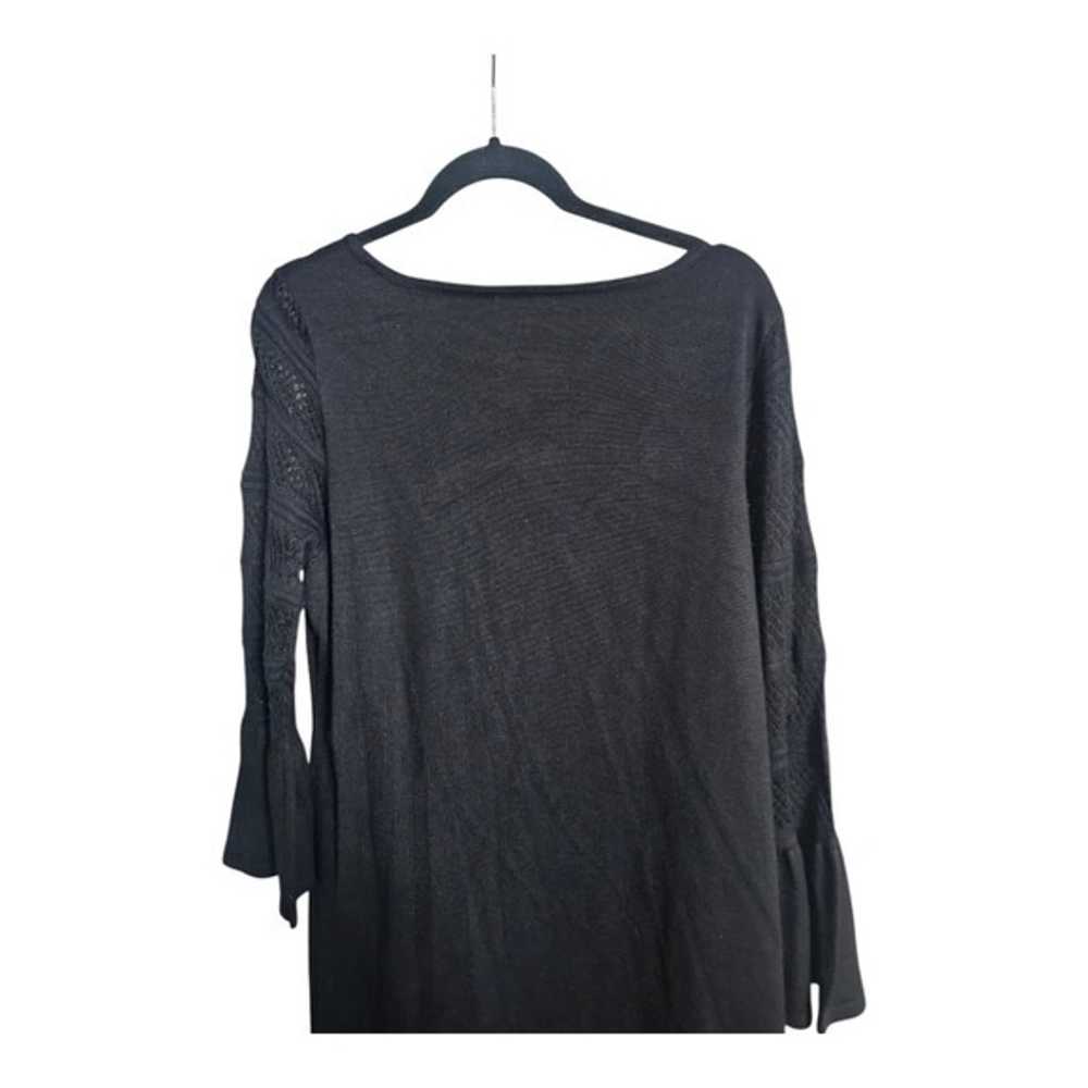 CALVIN KLEIN Black Bell Sleeve Sweater Dress - Si… - image 7