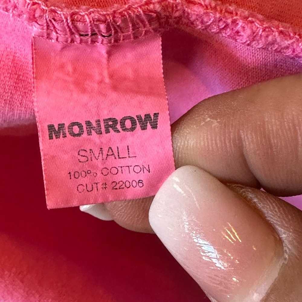 MonRow Double strap Barbie pink midi cotton dress… - image 11