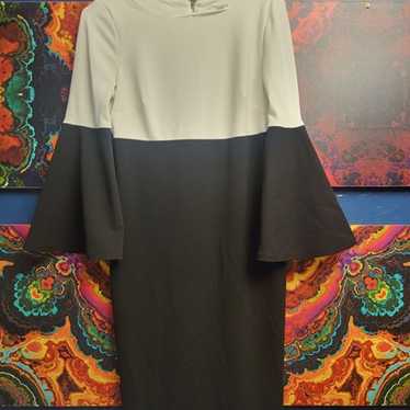 Calvin Klein ~ ¾ Bell Sleeve Dress ~ Size 6 ~ Cro… - image 1