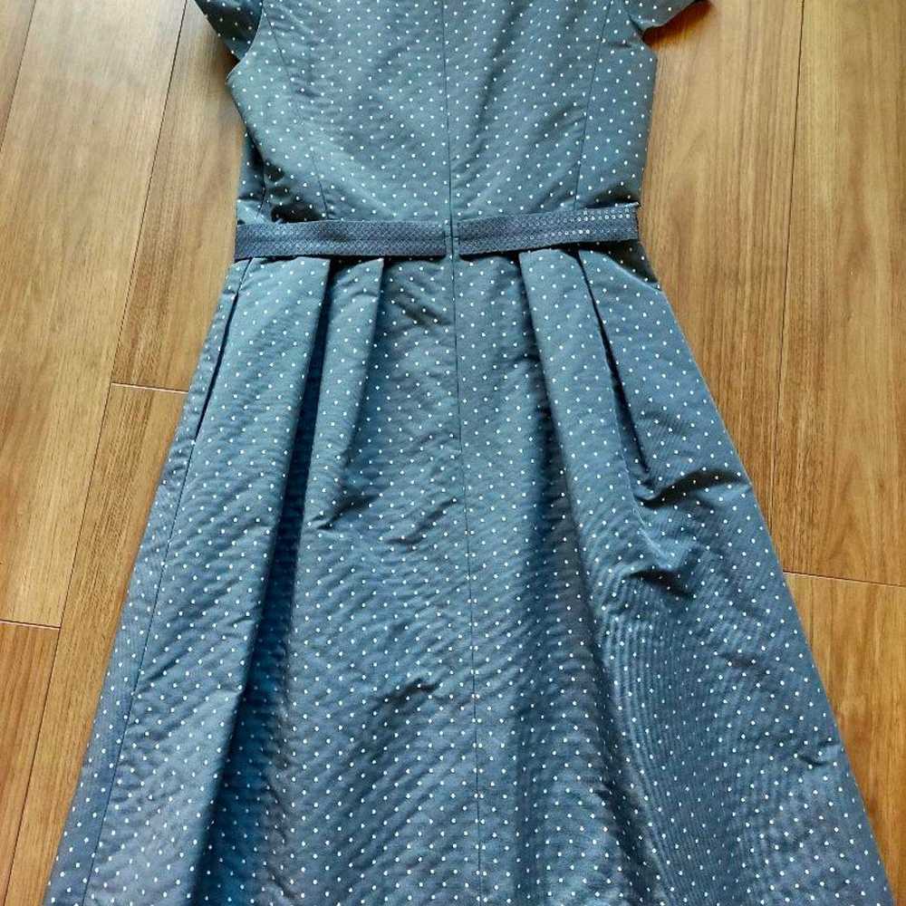 【TO BE CHIC】Embroidered 2-way Dot Dress Gray Size… - image 2