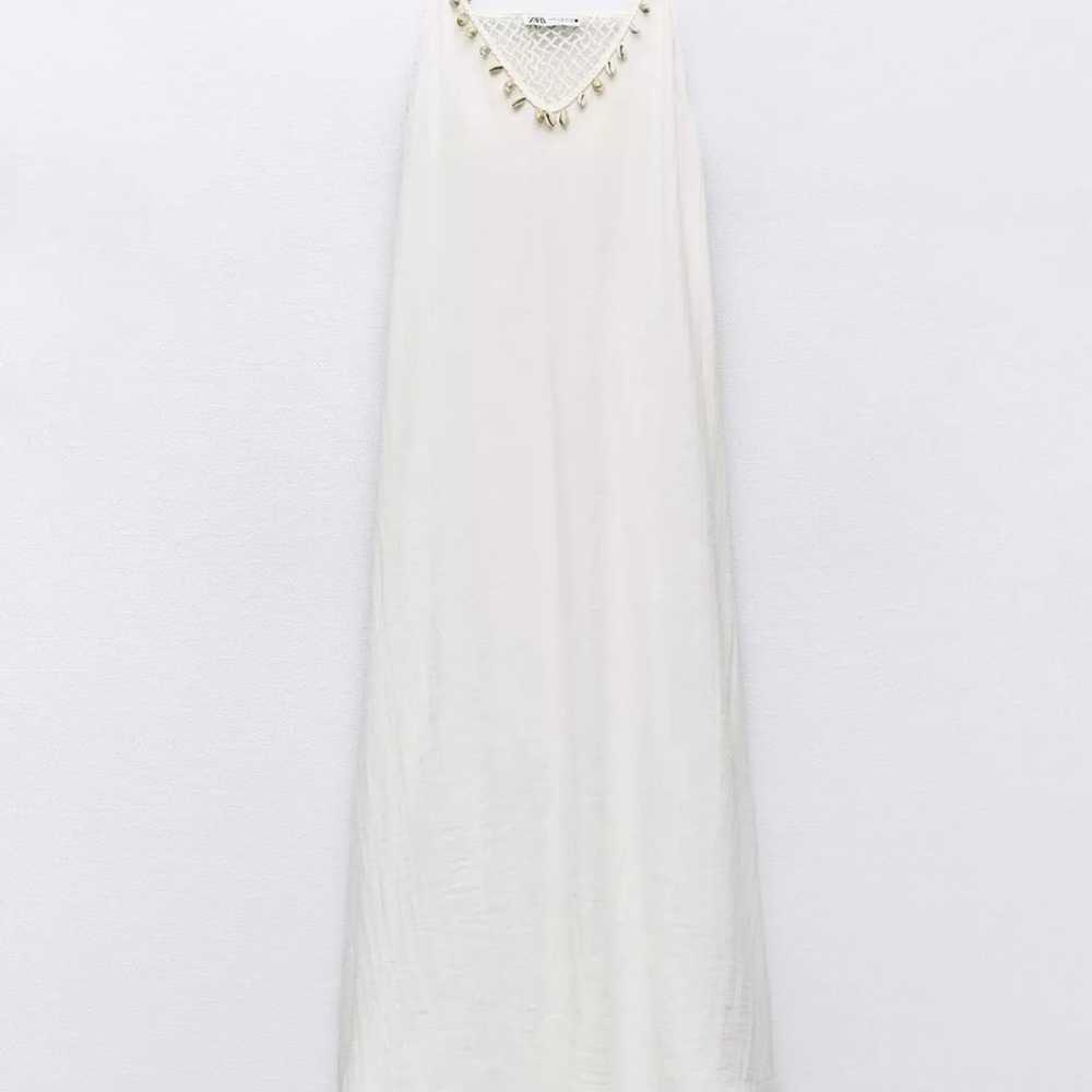 Zara Seashell Crochet Dress - image 11