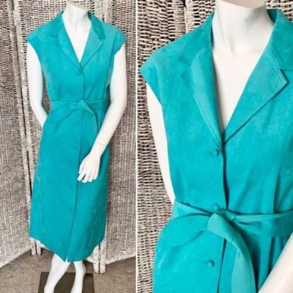 Vintage Adolph Schuman for Lilli Ann Green Suede … - image 10