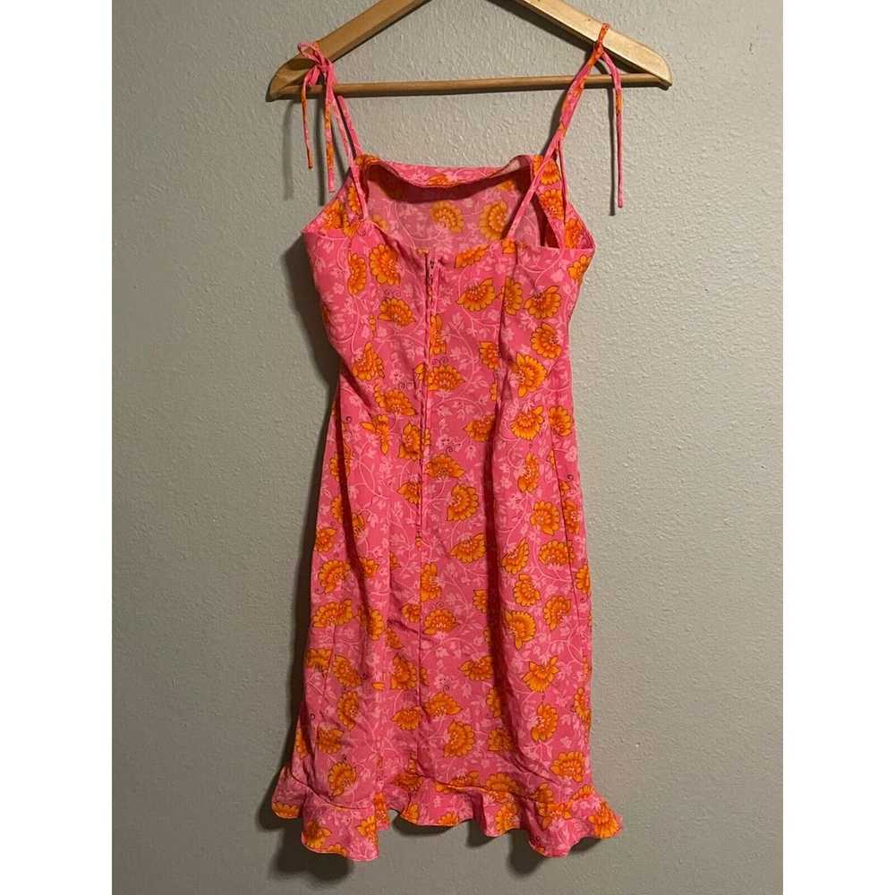 Vintage Rave City Womens Slip Dress Medium Pink F… - image 2