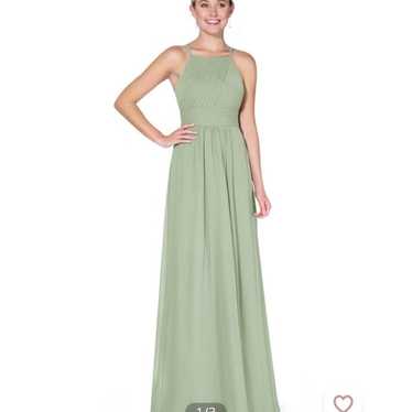 Azazie Gaia Dusty Sage Bridesmaid Dress