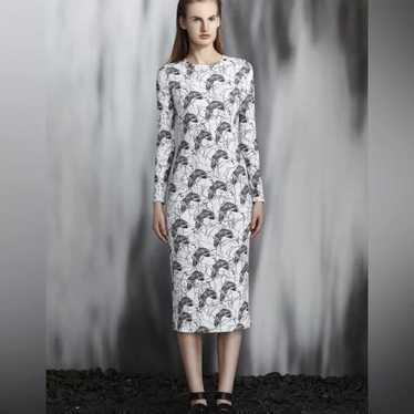 Jonathan Cohen - Long Sleeve Crew Midi Dress to M… - image 1