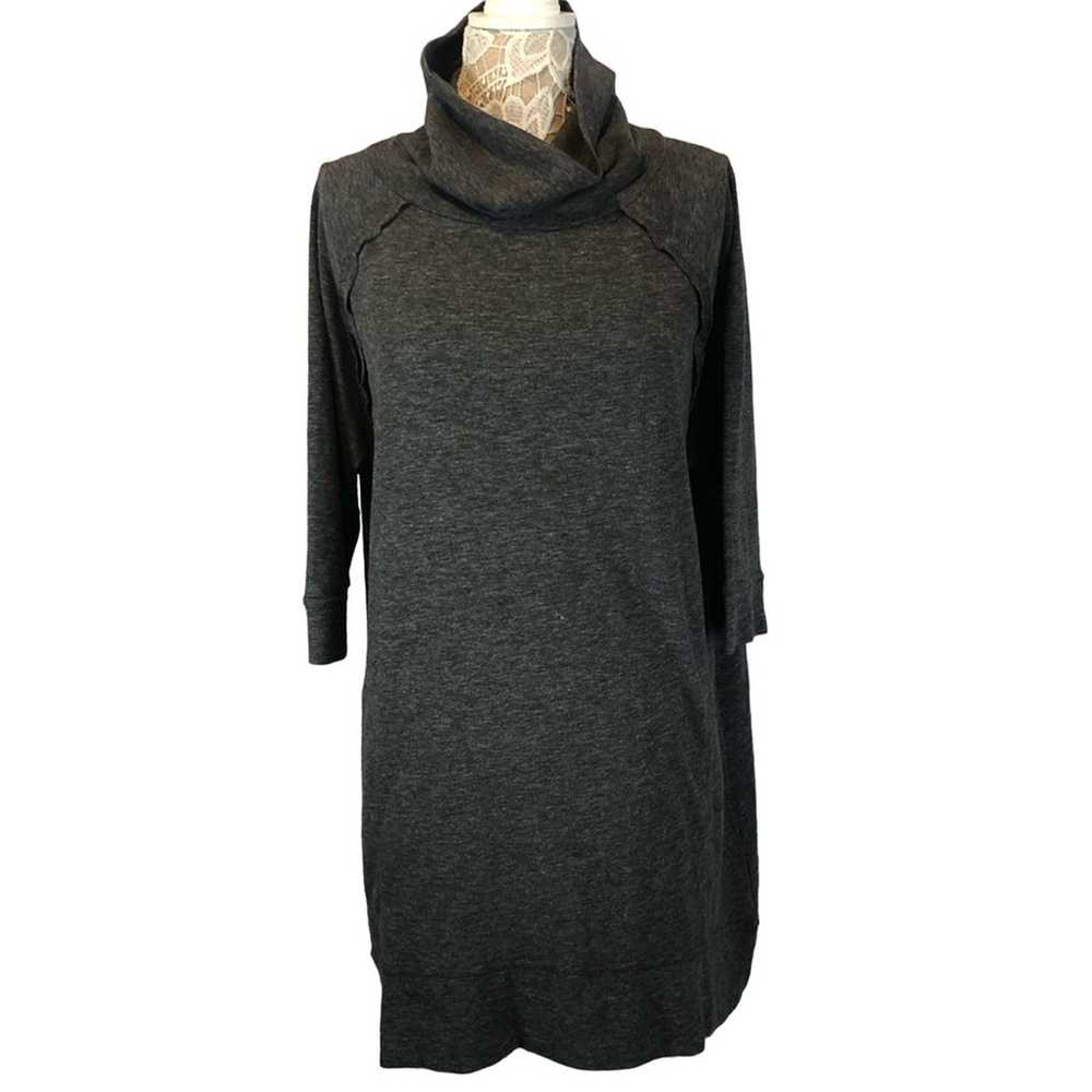 Anthropology ANAMA turtleneck gray high low sweat… - image 1