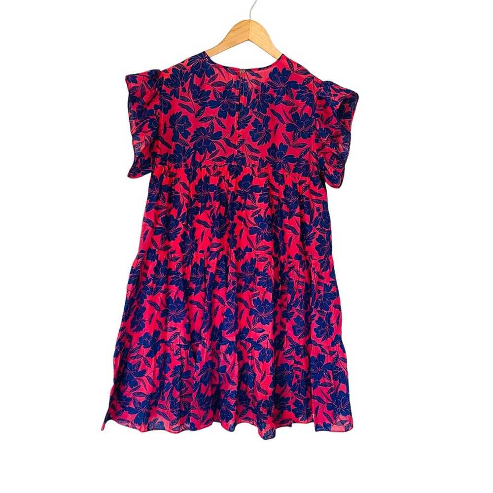 Talulah Floral Ruffle Sleeve Tiered Dress Size L … - image 2