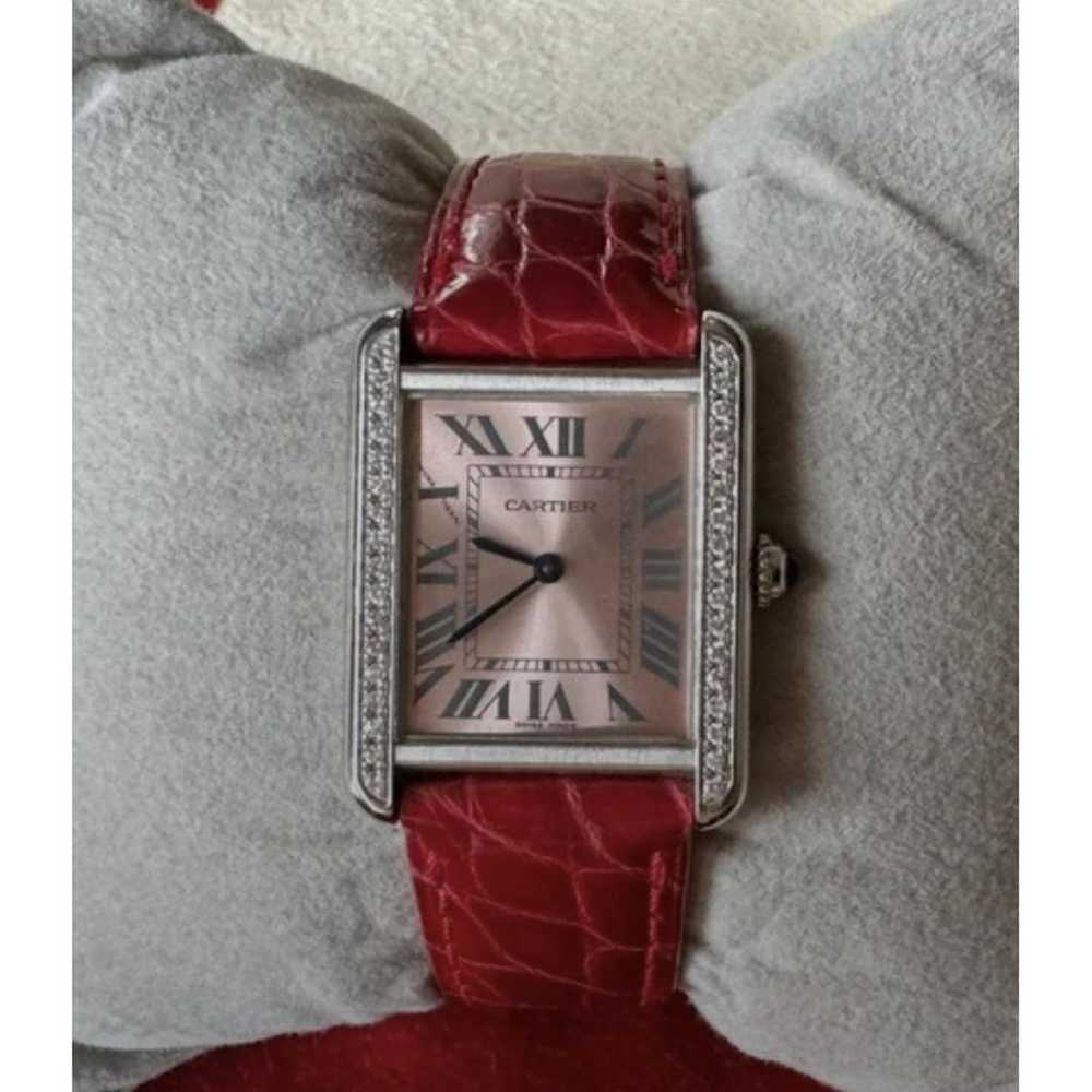 Cartier Tank Louis Cartier white gold watch - image 3