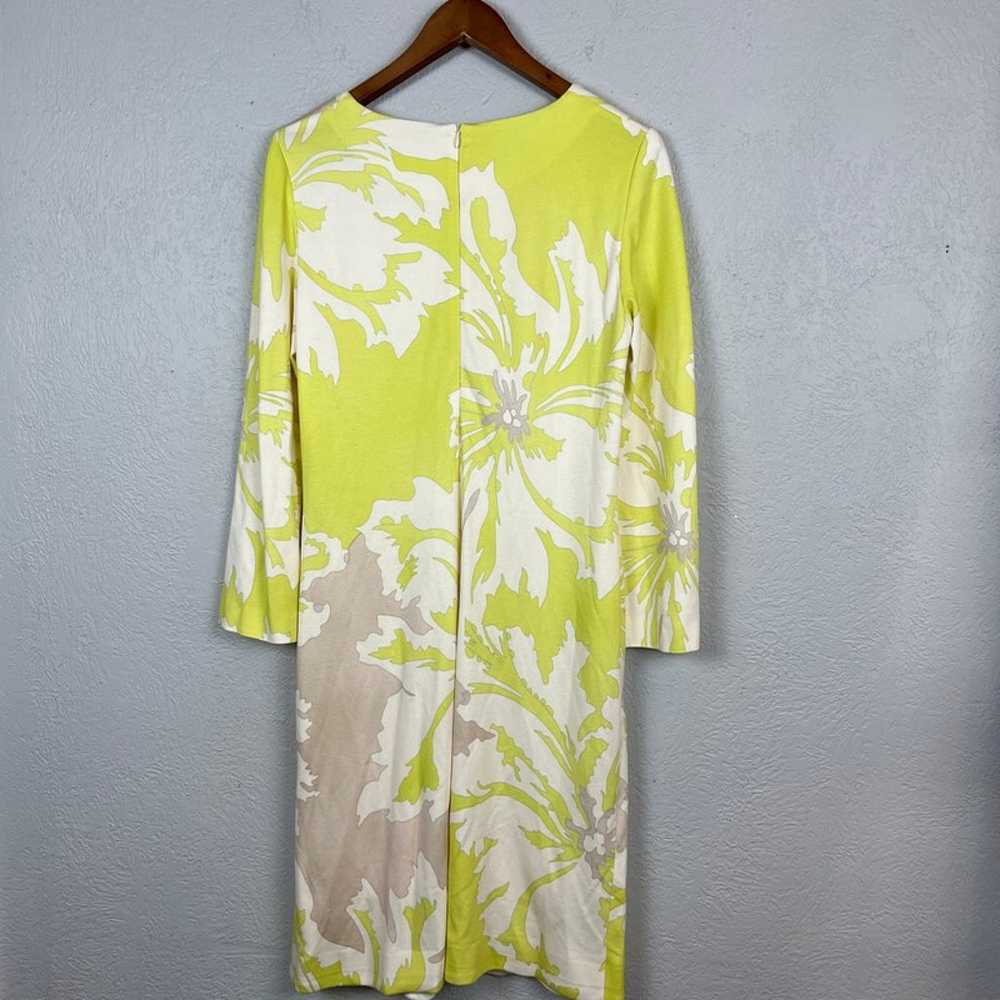 Marc Cain Floral Shift Dress Long Sleeve Mod Prin… - image 2