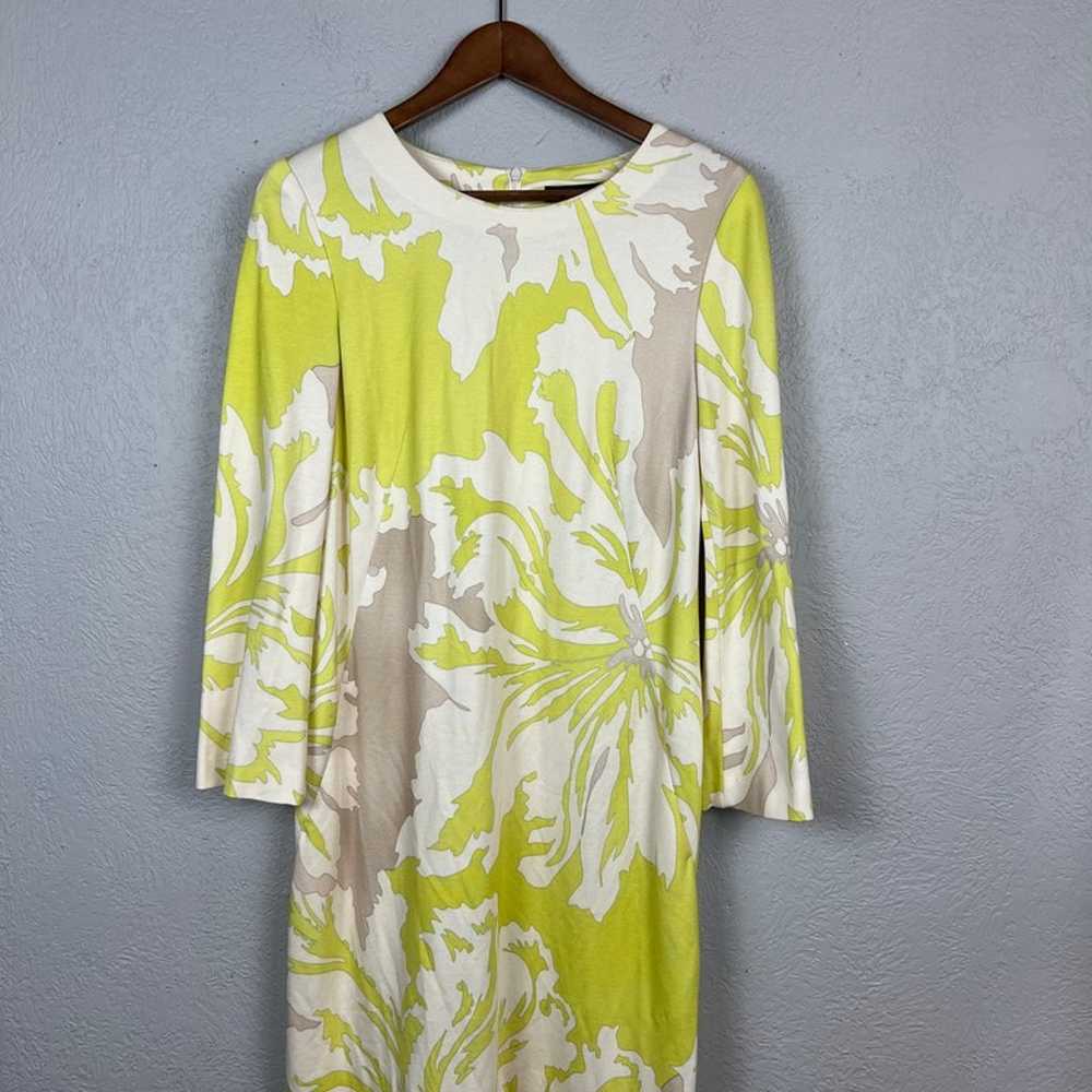 Marc Cain Floral Shift Dress Long Sleeve Mod Prin… - image 6