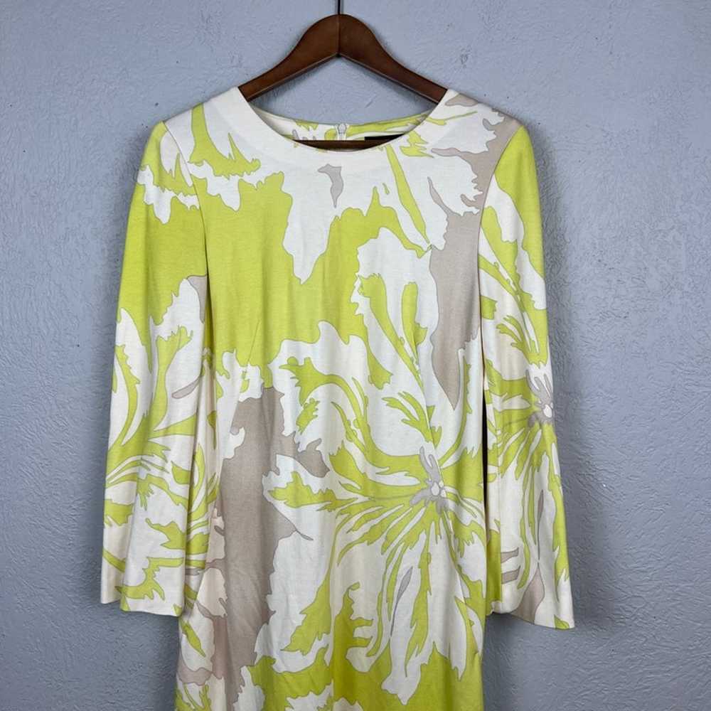 Marc Cain Floral Shift Dress Long Sleeve Mod Prin… - image 7