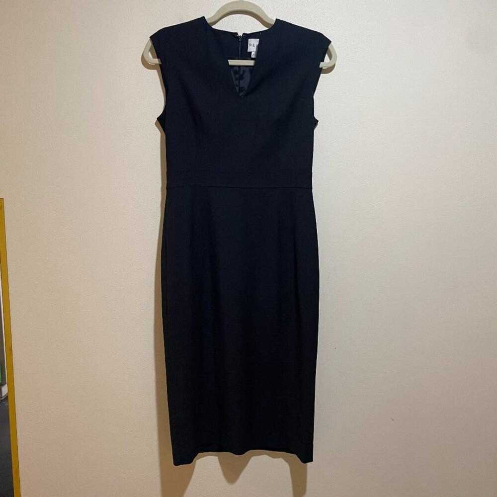 Reiss Size 6 Bianca Sleeveless Sheath Dress Black… - image 2