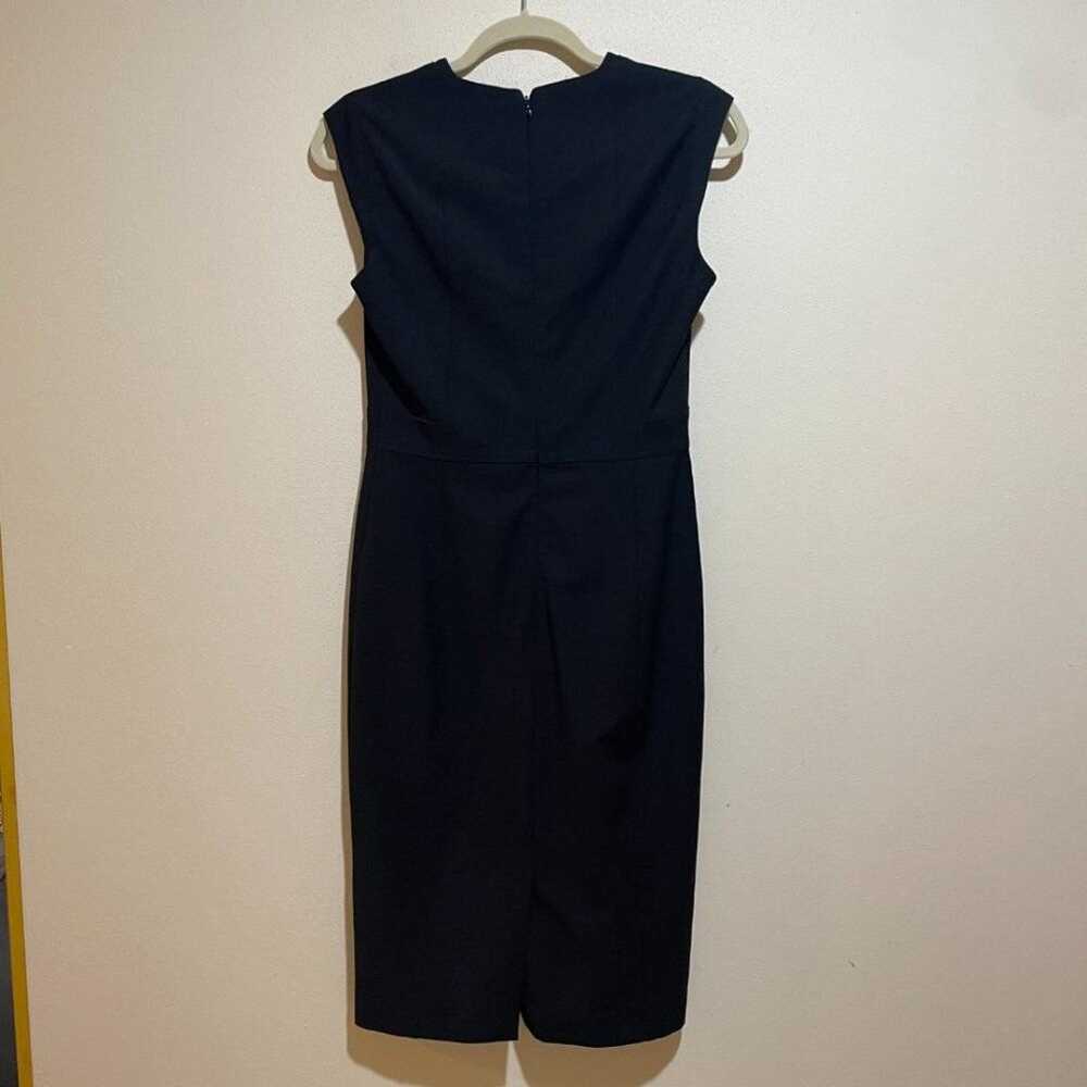 Reiss Size 6 Bianca Sleeveless Sheath Dress Black… - image 7