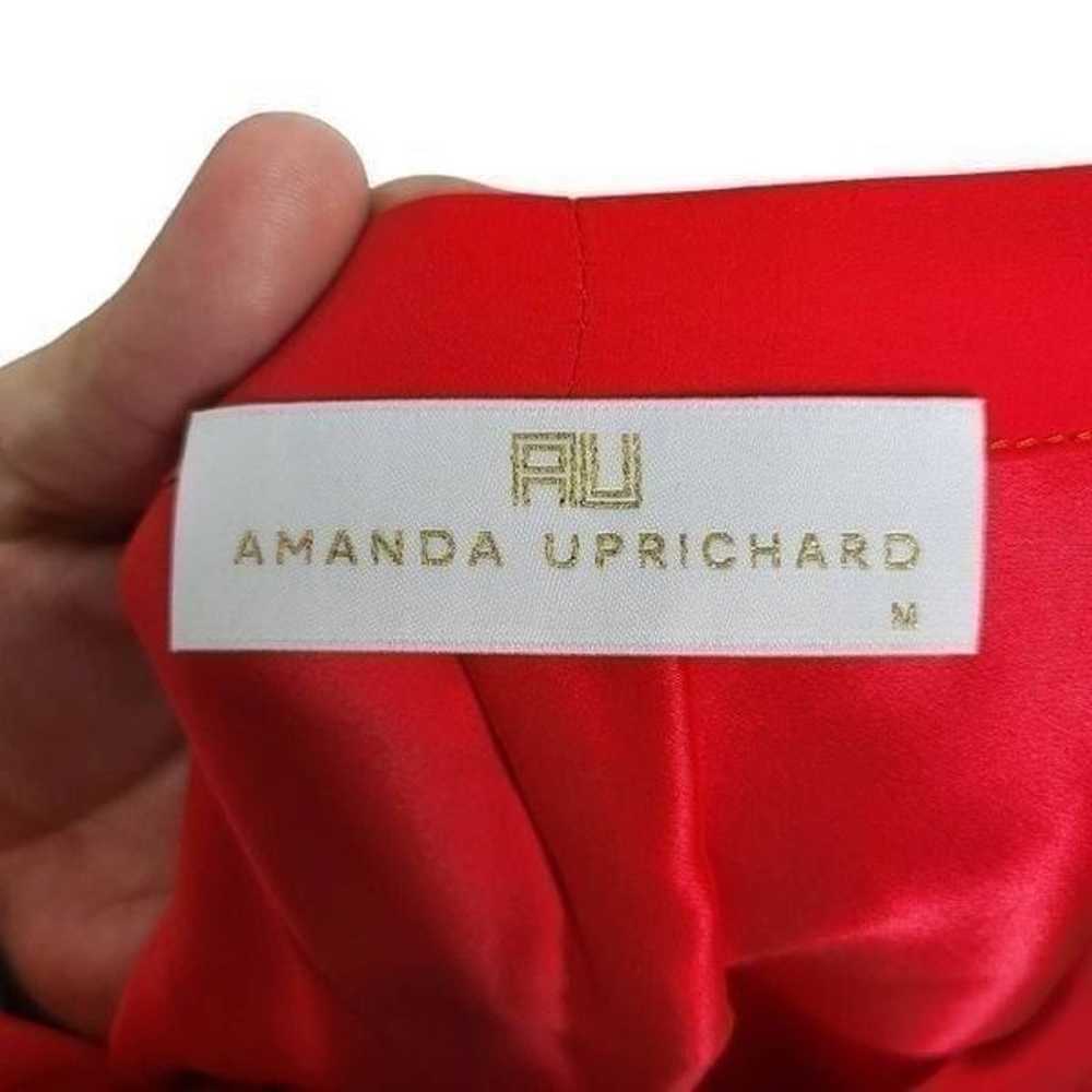 Amanda Uprichard Desiree Silk Red Off Shoulder Mi… - image 8