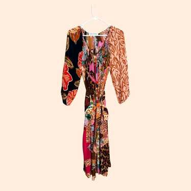 GEISHA DESIGNS X ANTHROPOLOGIE Asymmetrical Hem store Midi Dress