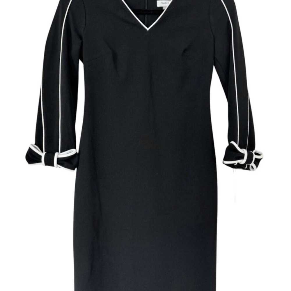 Calvin Klein Women's Piped Bow-Sleeve Sheath
Dres… - image 4