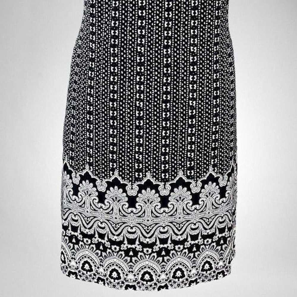 White House Black Market Crochet Neck Printed Kni… - image 8