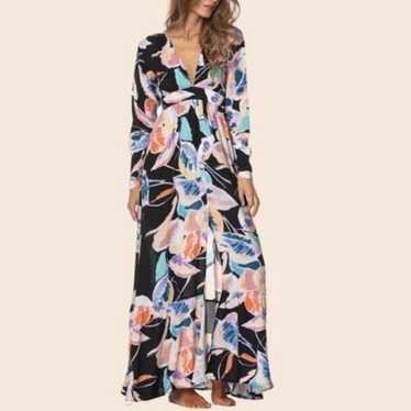 Anthropologie Maaji Black, Blue & Orange Blooming 