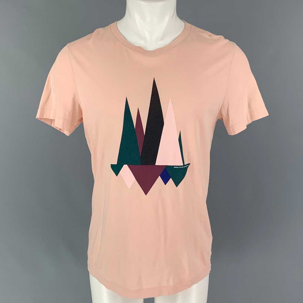 Ron Dorff Pink Graphic Cotton T-shirt - image 1