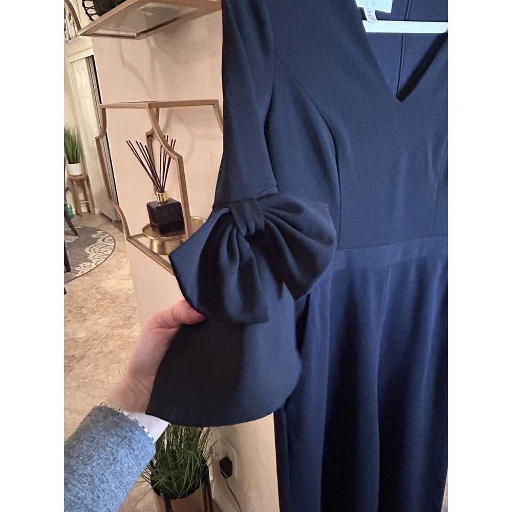 Donna Morgan Navy Formal Jumpsuit 3/4 Bow Sleeve … - image 5