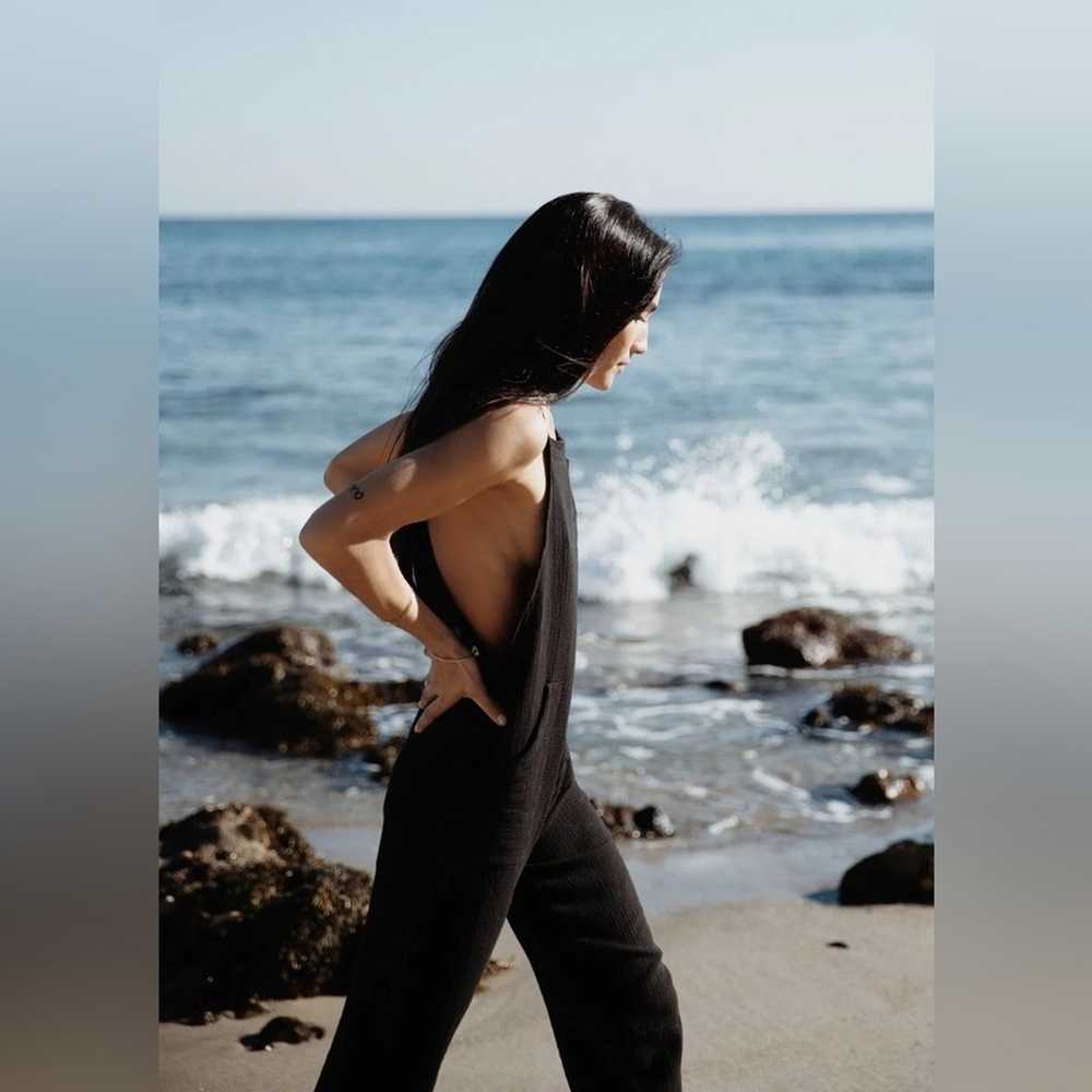 Stillwater Some Beachy Overalls Black Gauze Spagh… - image 4