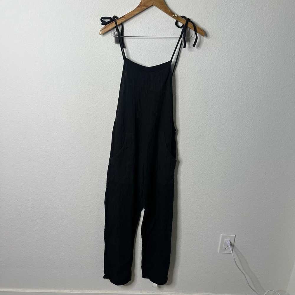 Stillwater Some Beachy Overalls Black Gauze Spagh… - image 6