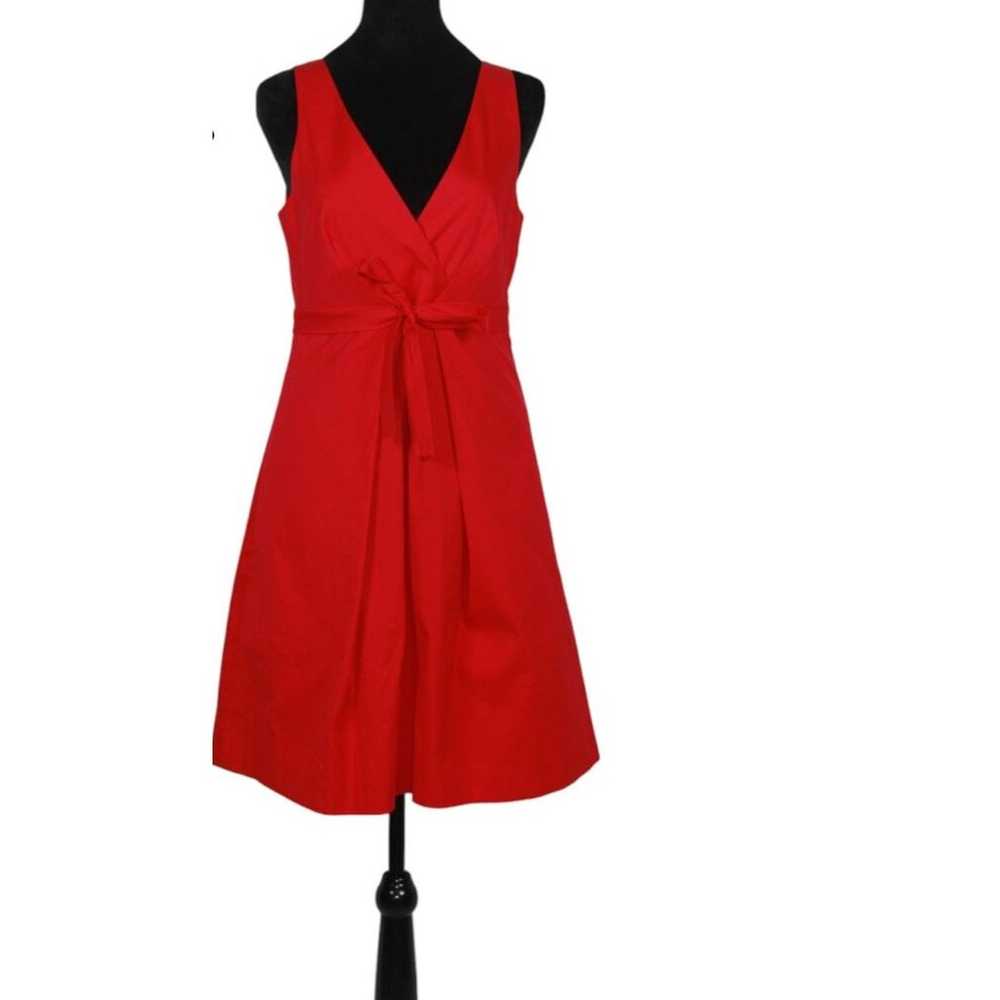 Theory Raspberry Pink Sleeveless V-Neck Dress wit… - image 1