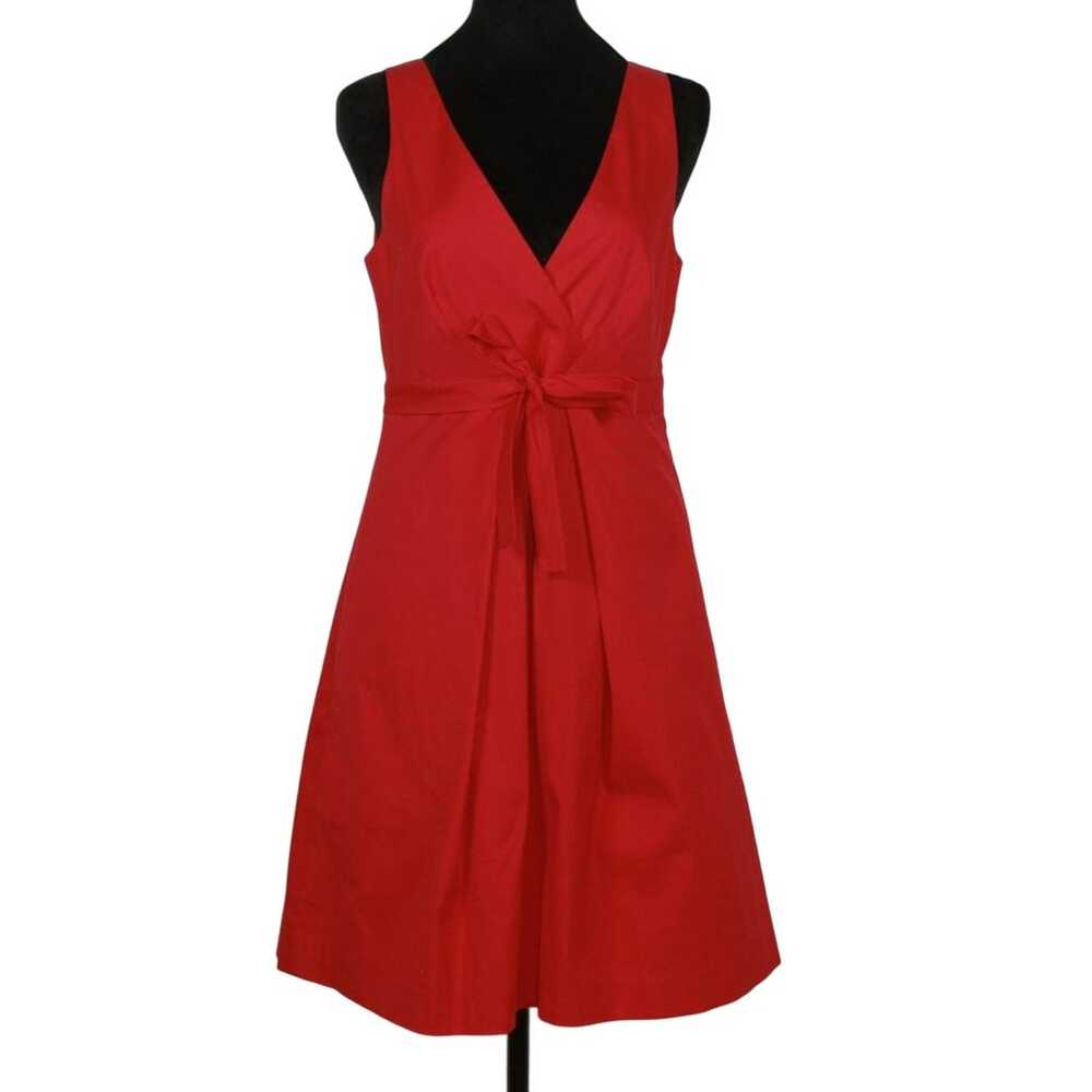 Theory Raspberry Pink Sleeveless V-Neck Dress wit… - image 2