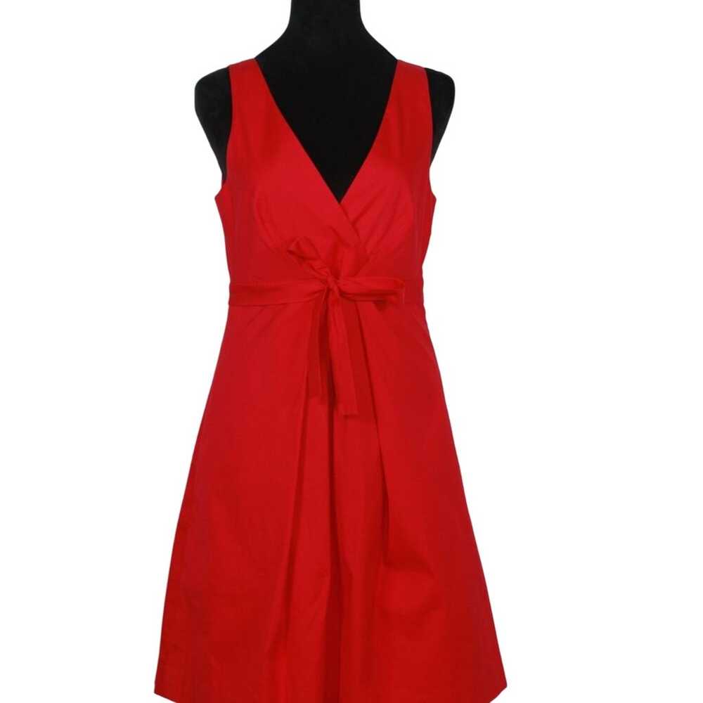 Theory Raspberry Pink Sleeveless V-Neck Dress wit… - image 3