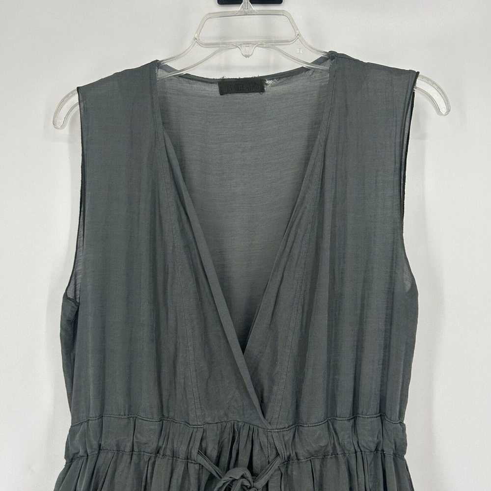 CP Shades Julia Midi Dress Silk Blend Gray Green … - image 2