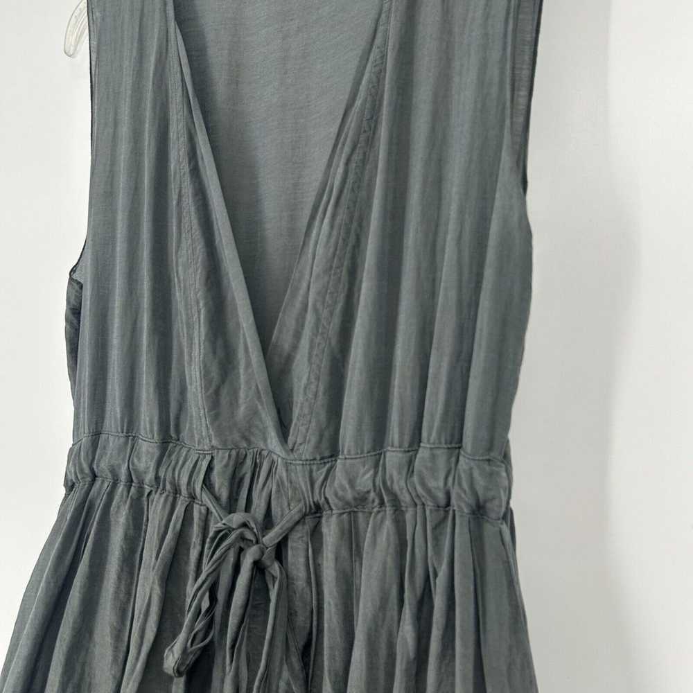 CP Shades Julia Midi Dress Silk Blend Gray Green … - image 3