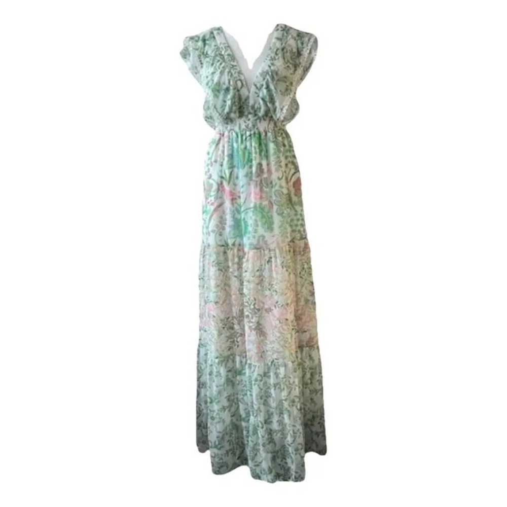 House of Harlow 1960 Pink Green Floral Tiered Lac… - image 2