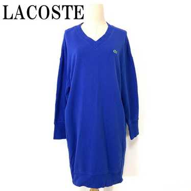 LACOSTE Sweat One-Piece Dress Blue 40 B8685 - image 1