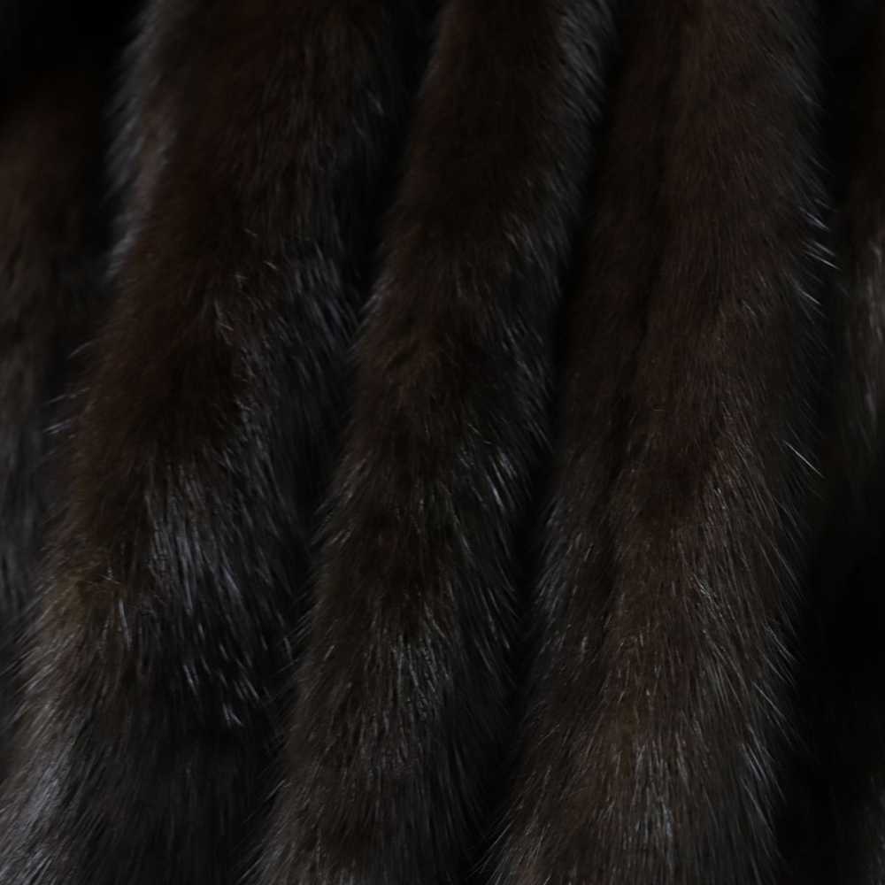 Other Other Genuine Mink Fur Coat, Dark Brown Nat… - image 5