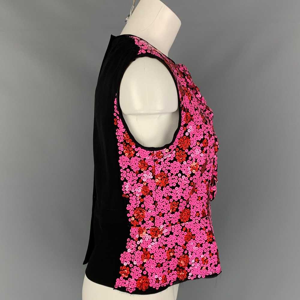 Marc Jacobs MARC JACOBS Black & Pink Polyester Bl… - image 3