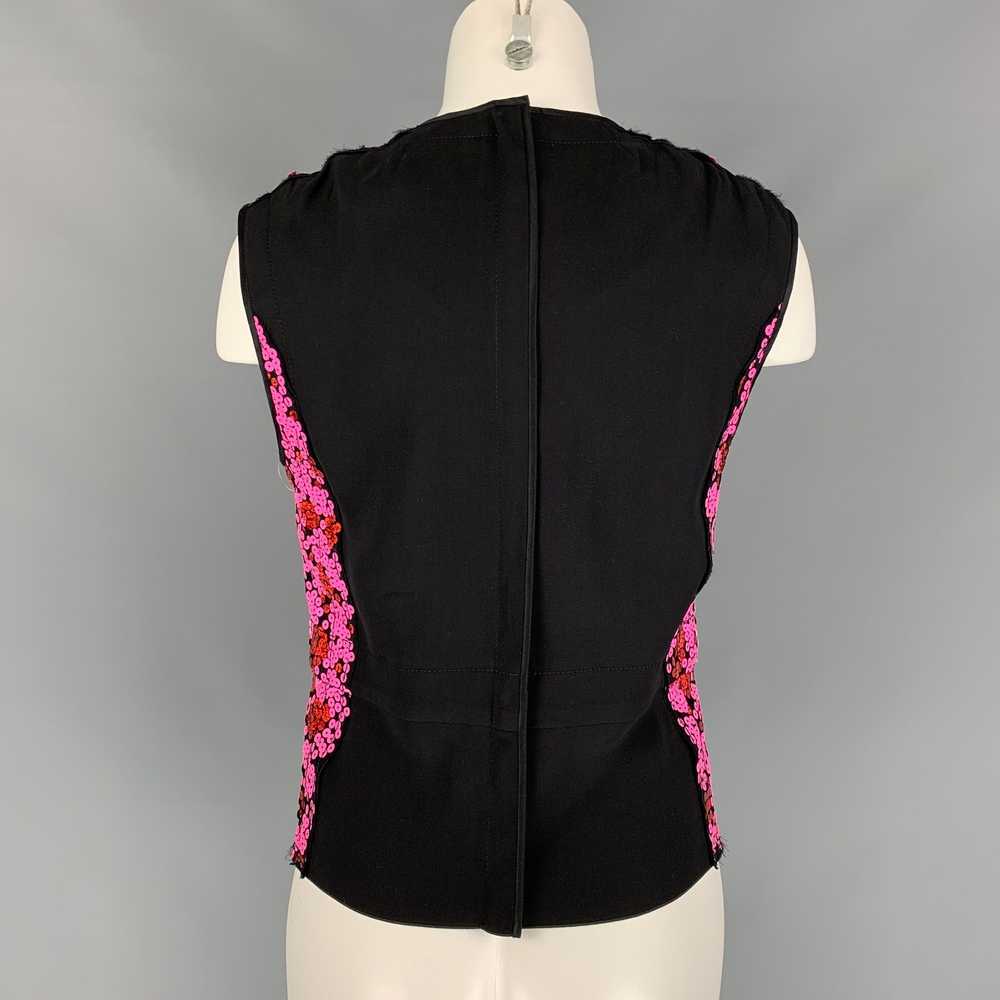 Marc Jacobs MARC JACOBS Black & Pink Polyester Bl… - image 4