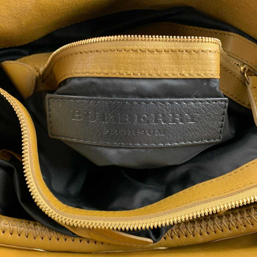 Burberry BURBERRY PRORSUM Mustard Ruched Leather … - image 8