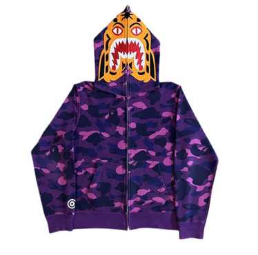 Bape Color Camo Tiger Full Zip Hoodie - image 1