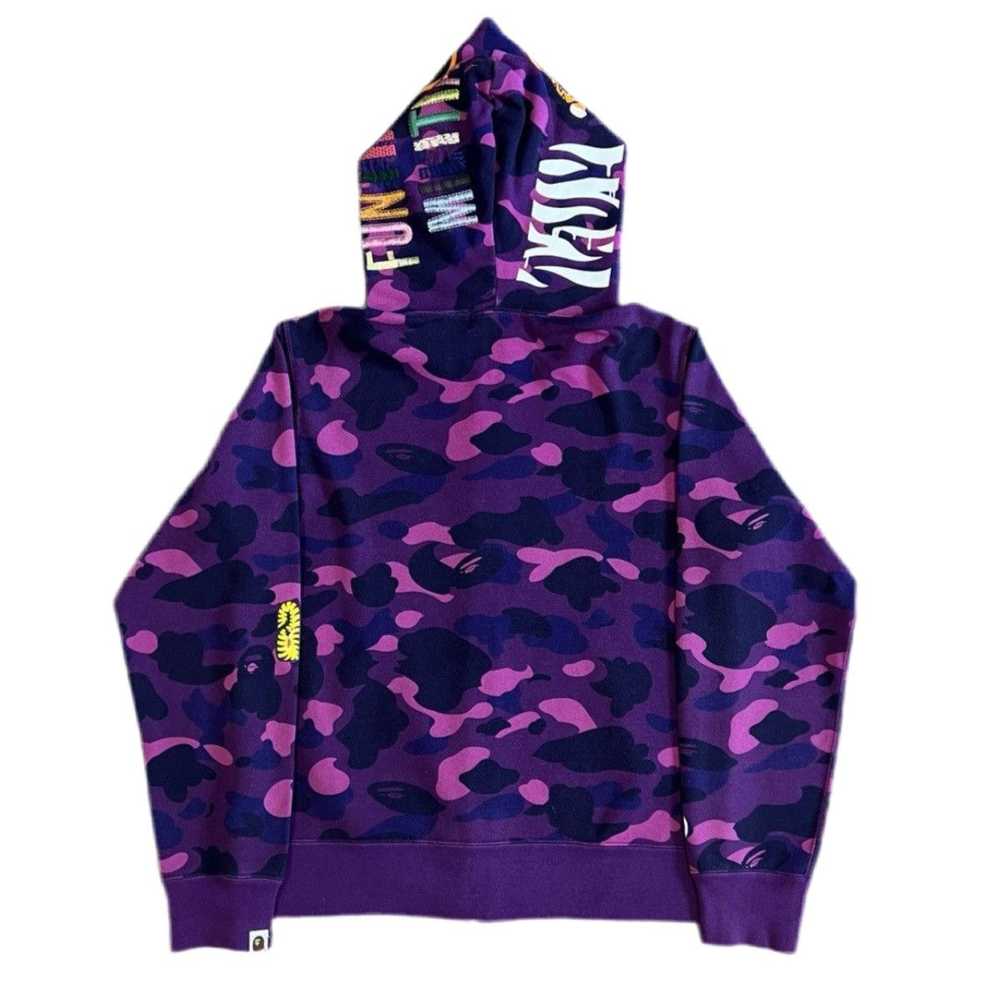 Bape Color Camo Tiger Full Zip Hoodie - image 2