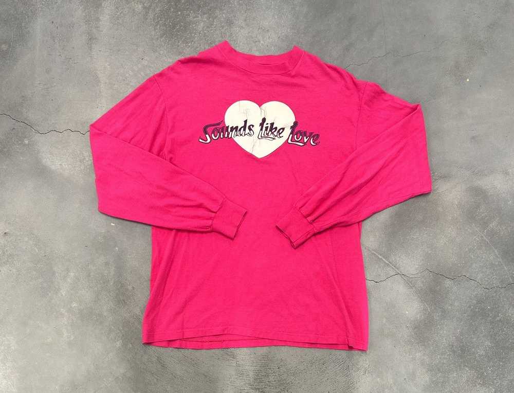 Hanes × Vintage Vintage “sounds like love” long s… - image 1