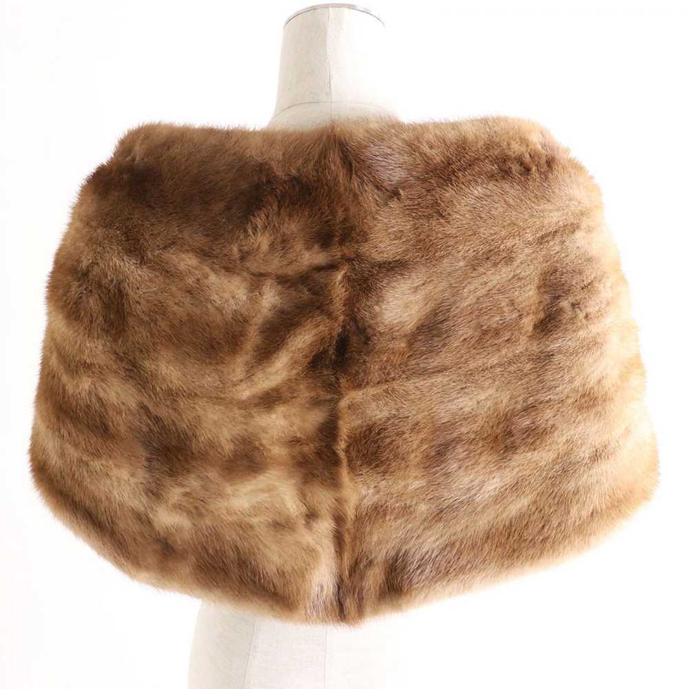 Other Other Mitsukoshi Mink Fur Shawl with Embroi… - image 2