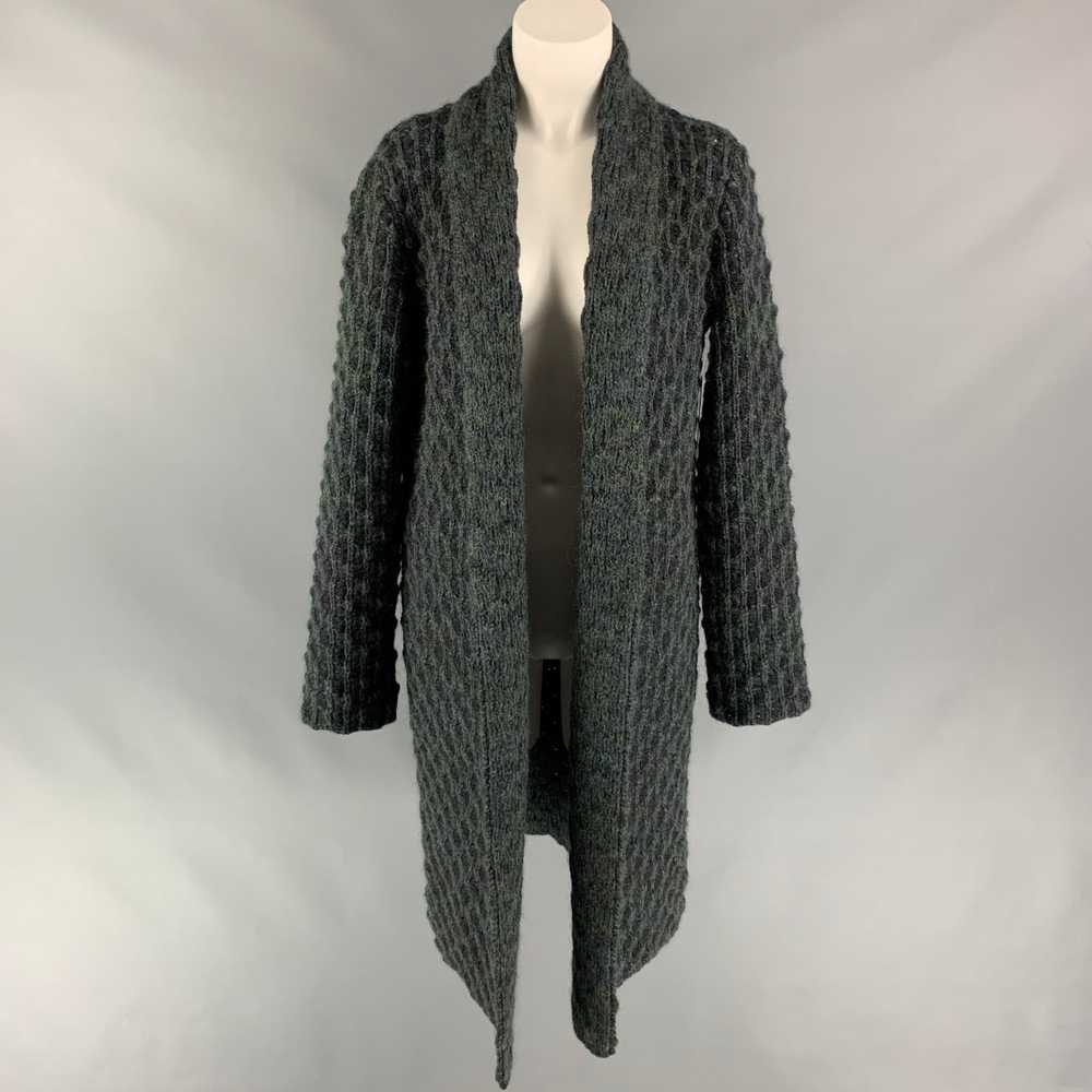 Missoni Charcoal & Green Knitted Wool / Mohair Op… - image 1